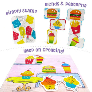 Imagimake Stamp Art Food Theme Go Science DIY | STAMP ART ACTIVITY KIT | AGE 3+ | FOOD THEME.