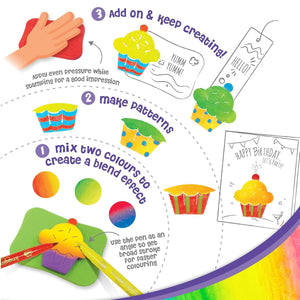 Imagimake Stamp Art Food Theme Go Science DIY | STAMP ART ACTIVITY KIT | AGE 3+ | FOOD THEME.