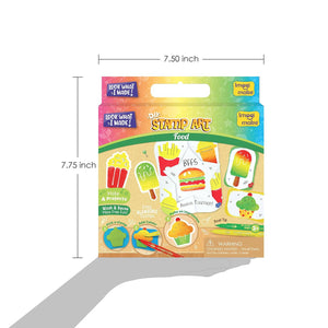 Imagimake Stamp Art Food Theme Go Science DIY | STAMP ART ACTIVITY KIT | AGE 3+ | FOOD THEME.