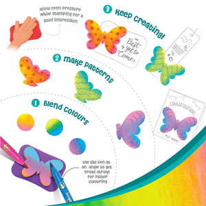 Imagimake Stamp Art Garden Theme Go Science DIY | STAMP ART ACTIVITY KIT | AGE 3+ | GARDEN THEME.