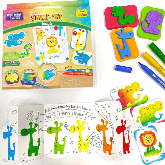 Imagimake Stamp Art Jungle Theme Go Science Goods.