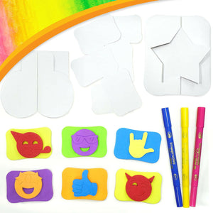 Imagimake Stamp Art Smiley Themed  Go Science DIY | STAMP ART ACTIVITY KIT | AGE 3+ | SMILEY THEME.
