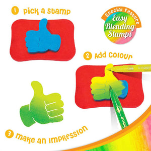 Imagimake Stamp Art Smiley Themed  Go Science DIY | STAMP ART ACTIVITY KIT | AGE 3+ | SMILEY THEME.