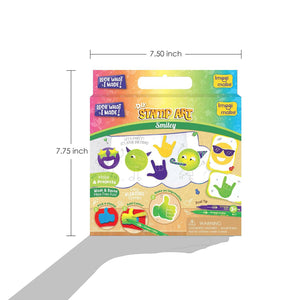 Imagimake Stamp Art Smiley Themed Go Science DIY | STAMP ART ACTIVITY KIT | AGE 3+ | SMILEY THEME.