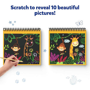 Skillmatics Magical Scratch Art Book: Amazing Animals Go Science .