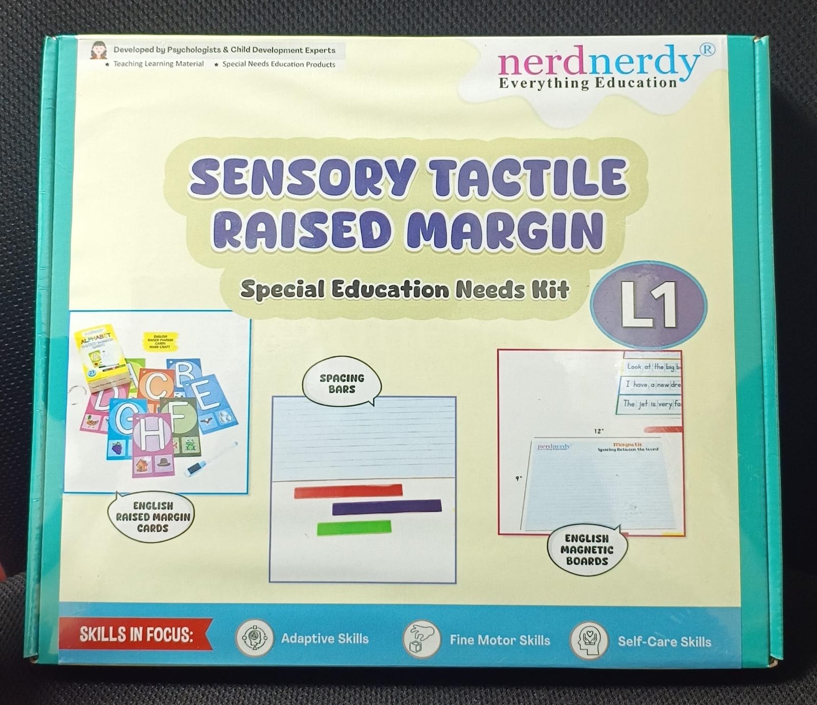 NerdNerdy Sensory Tactile Raised margins Workbook - Level 1