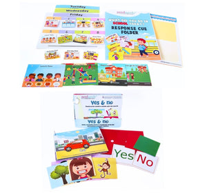 Educational materials including books and cards on a white background.Nerd Nerdly Language Communication Special Education Needs Kit available at go science_image 7