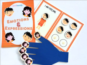 Emotions and expressions educational material with character illustrations and labels on a white background. Nerd Nerdy Emotions and Expressions/enhance self awareness and self worth available at Go Science image 2