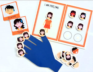 Educational materials for emotional regulation with character cards and a blue glove. Nerd Nerdy Emotions and Expressions/enhance self awareness and self worth available at Go Science image 6