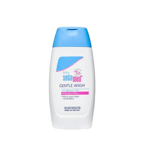 Sebamed Baby Gentle Wash 200 ml bottle on a white background