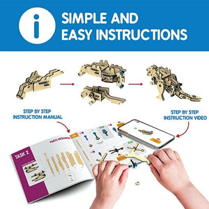 Skillmatics Buildables Dinosaur x Robot Go Science .