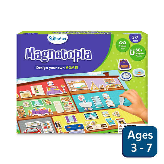 Skillmatics Magnetopia - Design Your Own Home | Interactive Pretend Play Set Go Science .