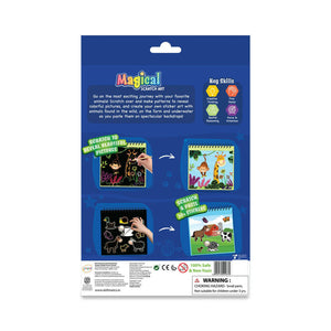 Skillmatics Magical Scratch Art Book: Amazing Animals Go Science .