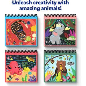 Skillmatics Magical Scratch Art Book: Amazing Animals Go Science .