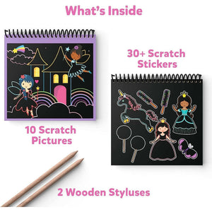 Skillmatics Magical Scratch Art Book: Unicorns & Princesses Go Science .