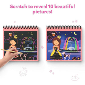 Skillmatics Magical Scratch Art Book: Unicorns & Princesses Go Science .