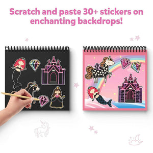 Skillmatics Magical Scratch Art Book: Unicorns & Princesses Go Science .