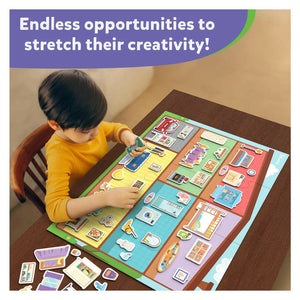 Skillmatics Magnetopia - Design Your Own Home | Interactive Pretend Play Set Go Science .
