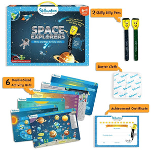 Skillmatics Space Explorers - Reusable Activity Mats Go Science .