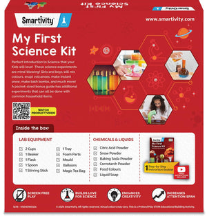 Smartivity My First Science Kit packaging with product details and branding. Smartivity My First Science Kit available at Go Science product image 8