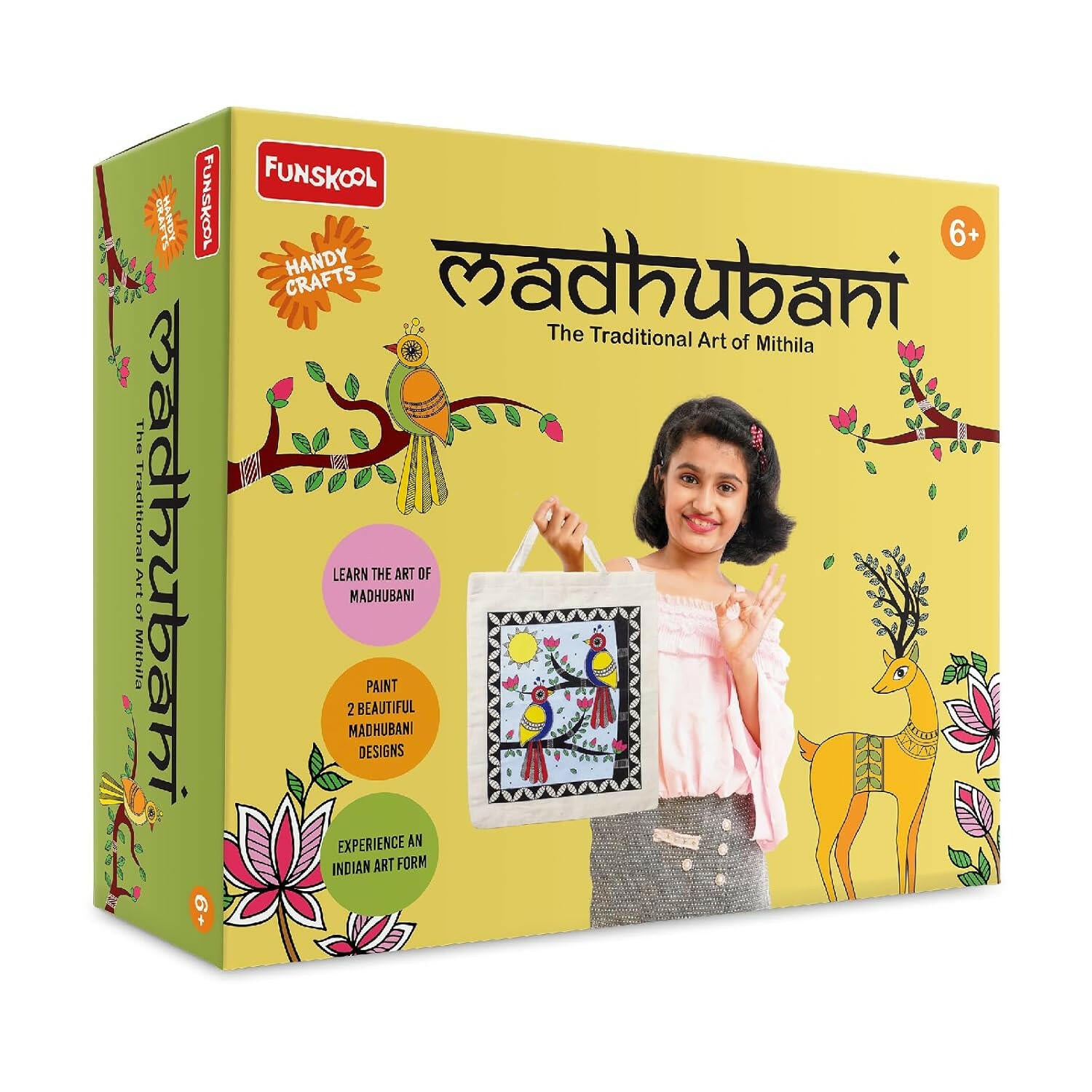 FUNSKOOL (INDIA) LTD Madhubani Art Go Science Indian Art, Madhubani Painting ,DIY Art Kit.