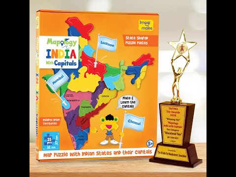 Imagimake Mapology India States with Capitals Go Science Goods.