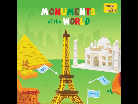 Imagimake Monuments of the World Mapology Go Science DIY | ACTIVITY KIT | AGE 5+ | WORLD MONUMENTS MAKING.