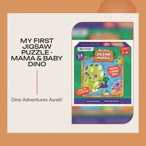 My First Jigsaw Puzzle - Mama & Baby Dino by@Outfy