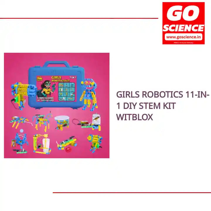 Girls Robotics 11-in-1 DIY STEM Kit WitBlox by@Outfy