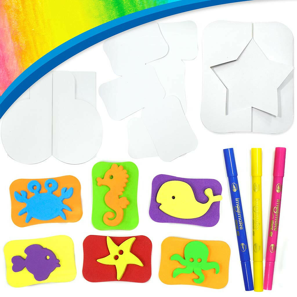 Imagimake Stamp Art Ocean Theme  Go Science DIY | STAMP ART ACTIVITY KIT | AGE 3+ | OCEAN THEME.