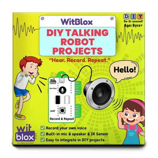 Witblox DIY Talking Robot kit - Tech Talk Recorder WitBlox  Go Science Goods.