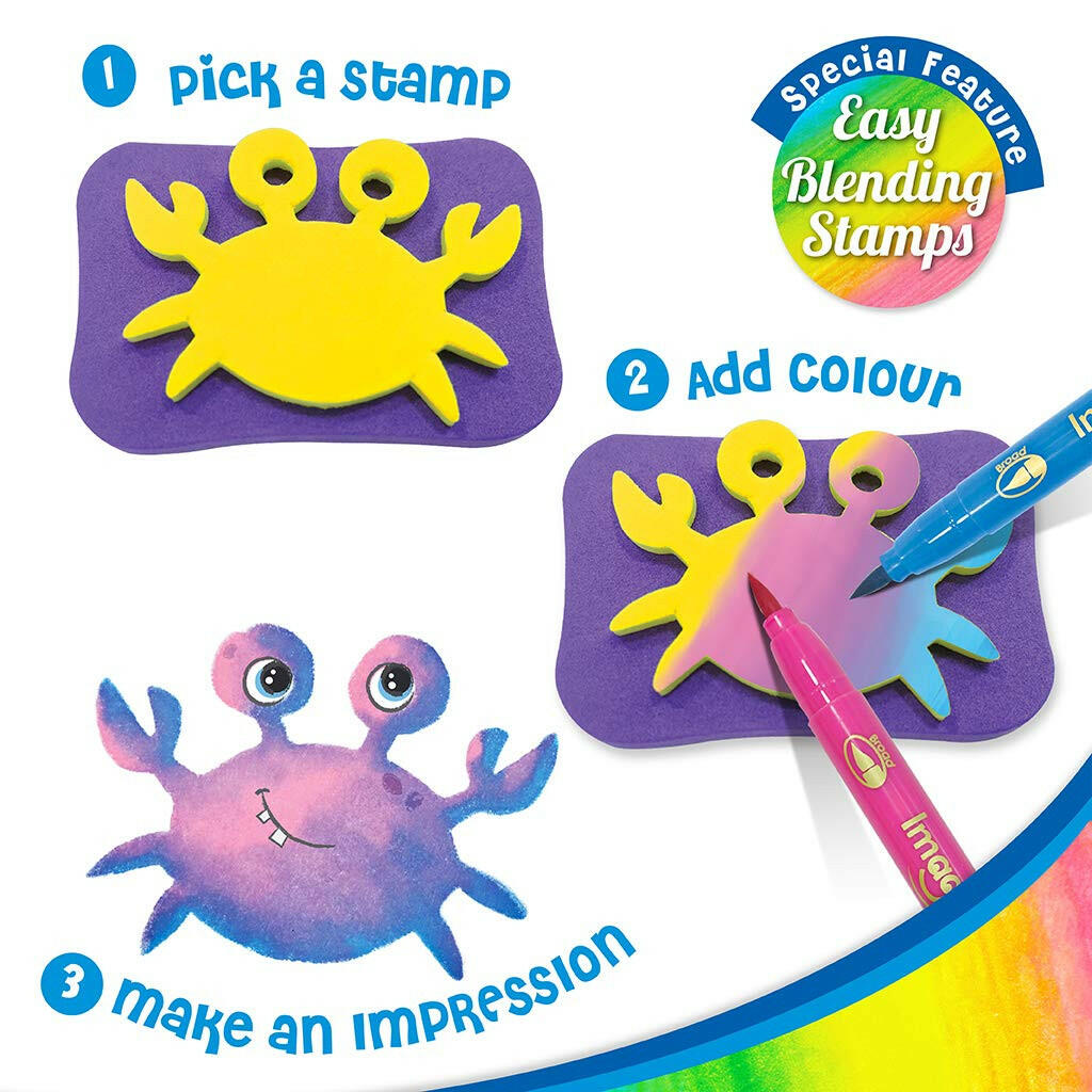 Imagimake Stamp Art Ocean Theme  Go Science DIY | STAMP ART ACTIVITY KIT | AGE 3+ | OCEAN THEME.