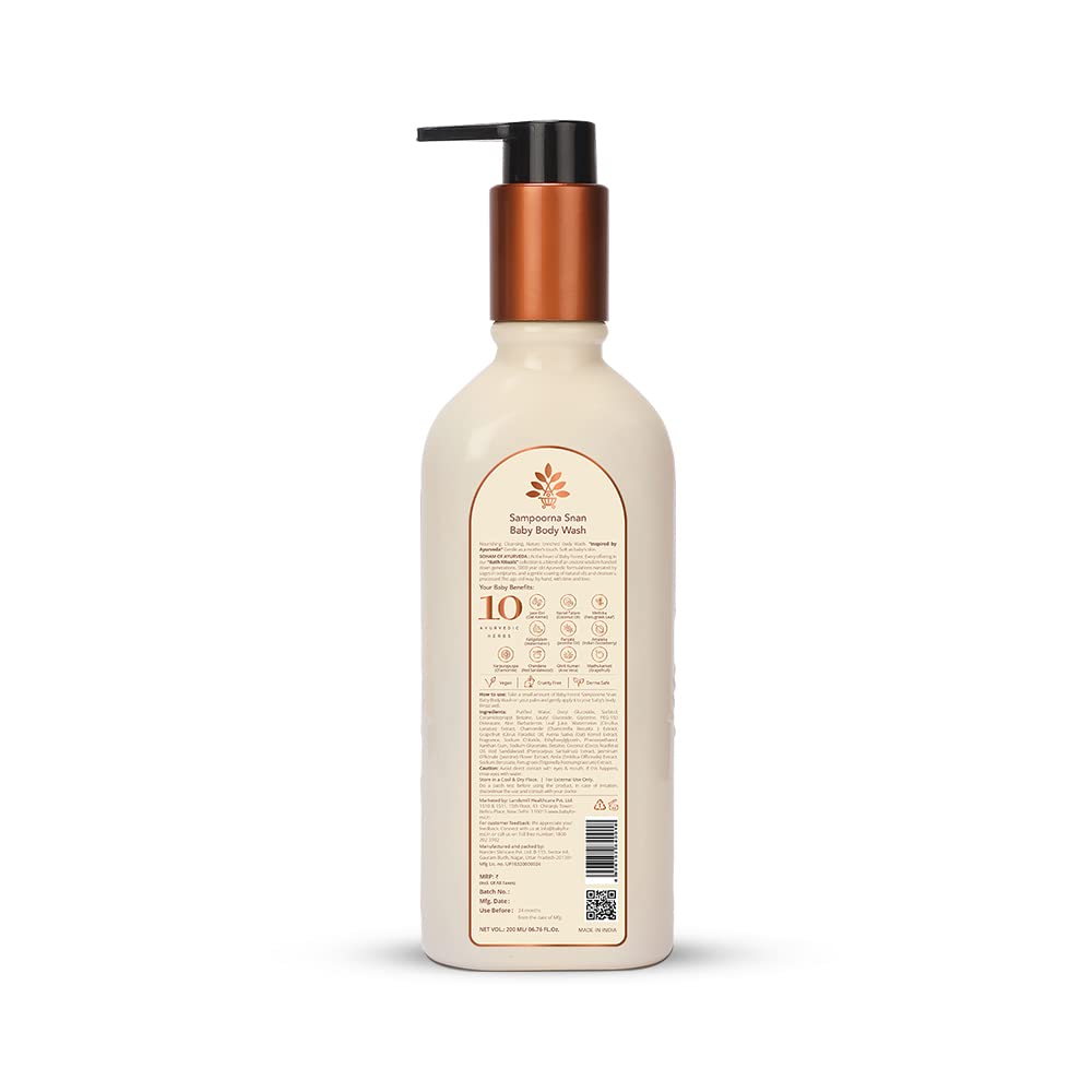 Baby Forest Baby body wash bottle with pump on a white background