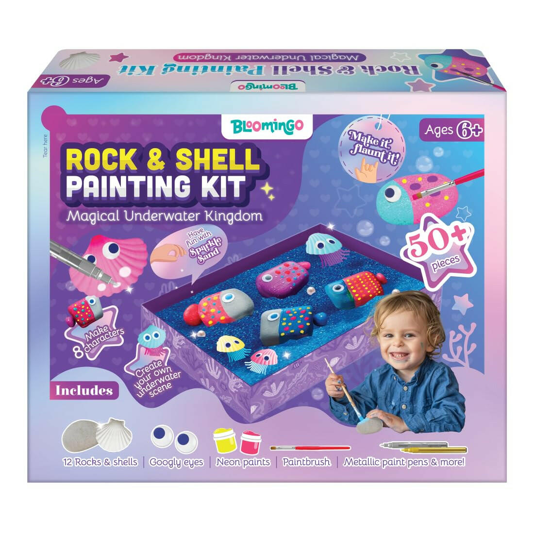 Play Shifu Rock & Shell Painting Kit Magical Underwater Kingdom  Go Science .