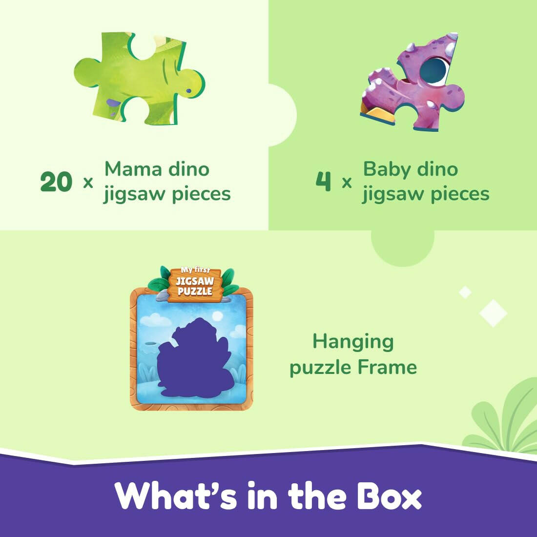 Play Shifu My First Jigsaw Puzzle - Mama & Baby Dino  Go Science .