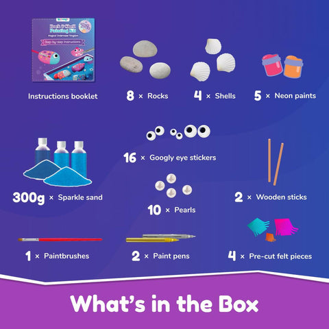 Play Shifu Rock & Shell Painting Kit Magical Underwater Kingdom  Go Science .