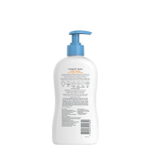 Baby lotion bottle with pump on a white background. Cetaphil Baby Daily Lotion with Organic Calendula go littles product image 2