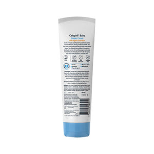 Cetaphil Baby cleanser tube with label on a white background. Cetaphil Baby Diaper Rash Cream 70g go littles product main image 2