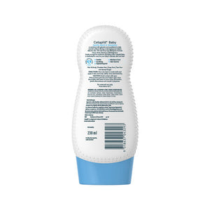 Cetaphil Baby bottle with label on a white background. Cetaphil Baby Gentle Wash & Shampoo 230 ml go littles product image 2