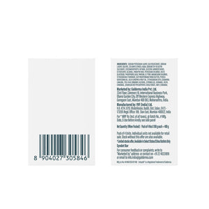 Back of a product packaging with text and barcode on a white background. Cetaphil Baby Mild Bar 400gm - 100gm x 4 Pack go littles product image 3