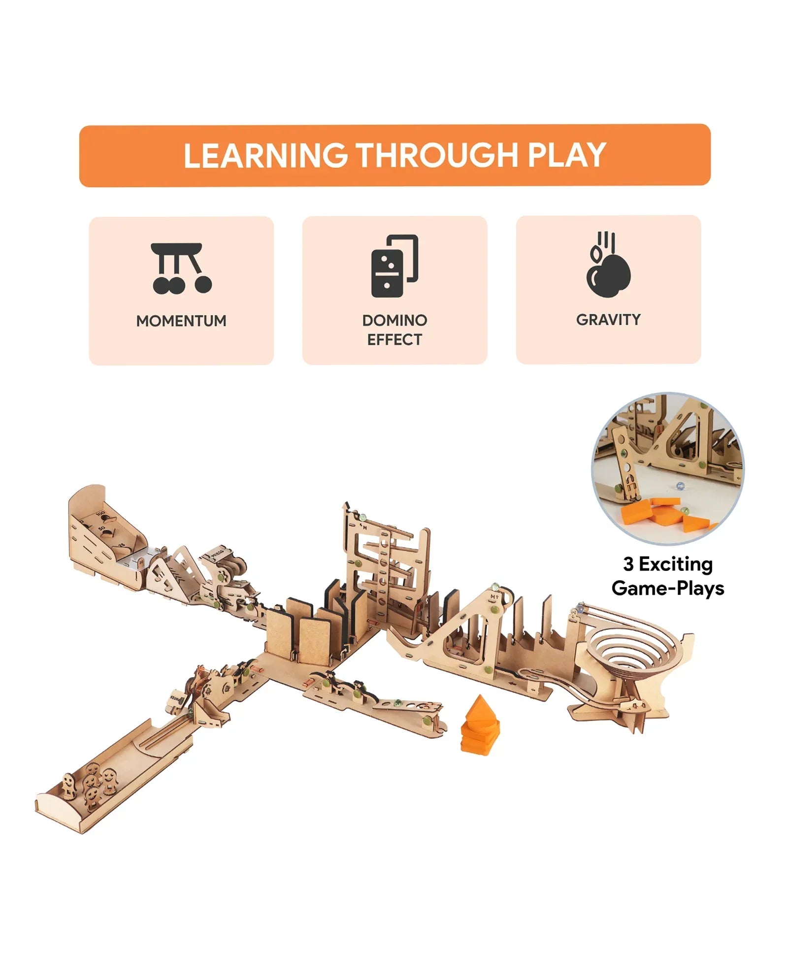 Smartivity Chain Reaction  Go Science Energy Transfer, Motion & Cause-Effect Concepts.