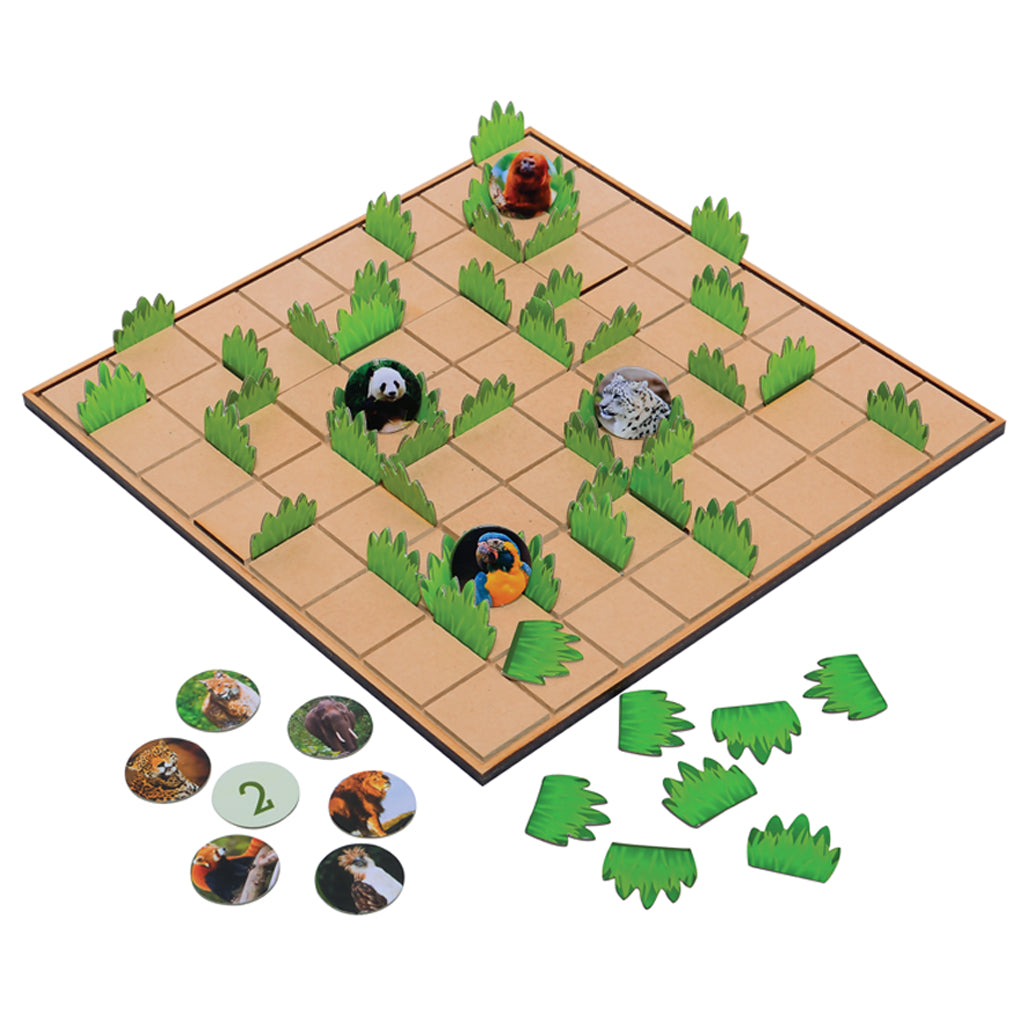 Chalk and Chuckles Claim and Save- Strategy Game, Learn About Wildlife Animals, Endangered Species Go Science Image 2