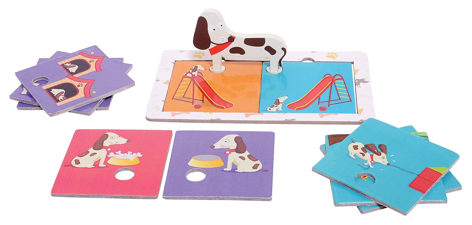 Chalk and Chuckles Clever Dog, Fun Opposites Puzzle Self Correcting Matching for Ages 3 to 6 Years Go Science Image 3
