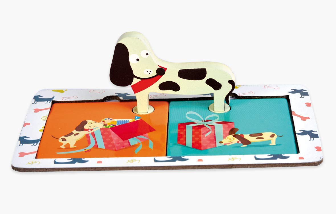 Chalk and Chuckles Clever Dog, Fun Opposites Puzzle Self Correcting Matching for Ages 3 to 6 Years Go Science Image 4