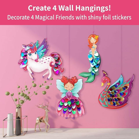 Chalk and Chuckles Fabulous Foil Magical Decorations (Foil Art - Magical Friends)  Go Science Goods.