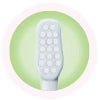 Toothbrush with a green circle in the background