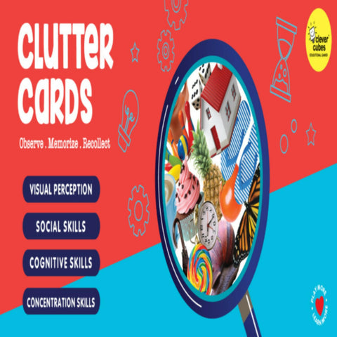 Clever Cubes Clutter Cards  Go Science Early Learning | Observe | Memorize | Recollect.