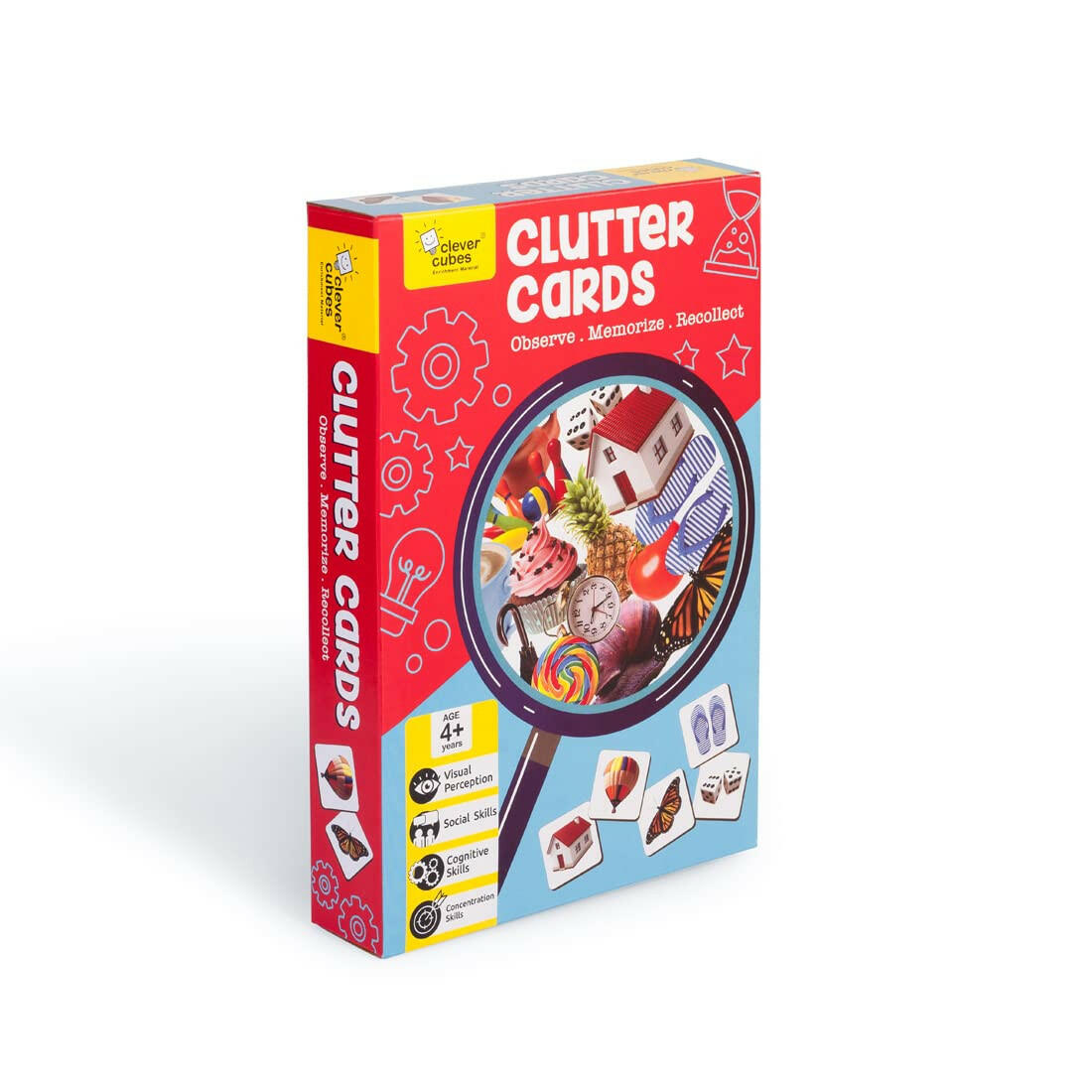 Clever Cubes Clutter Cards  Go Science Early Learning | Observe | Memorize | Recollect.