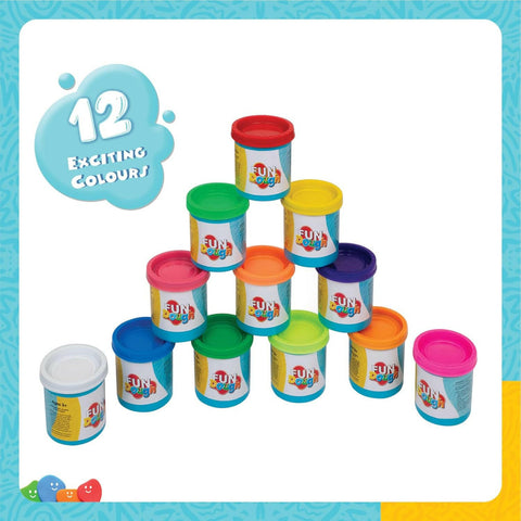 FUNSKOOL (INDIA) LTD Fundough Box Of Colours - 12 Tubs Of Dough  Go Science Goods.