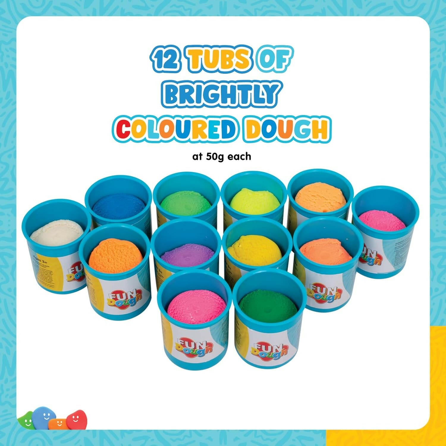 FUNSKOOL (INDIA) LTD Fundough Box Of Colours - 12 Tubs Of Dough  Go Science Goods.